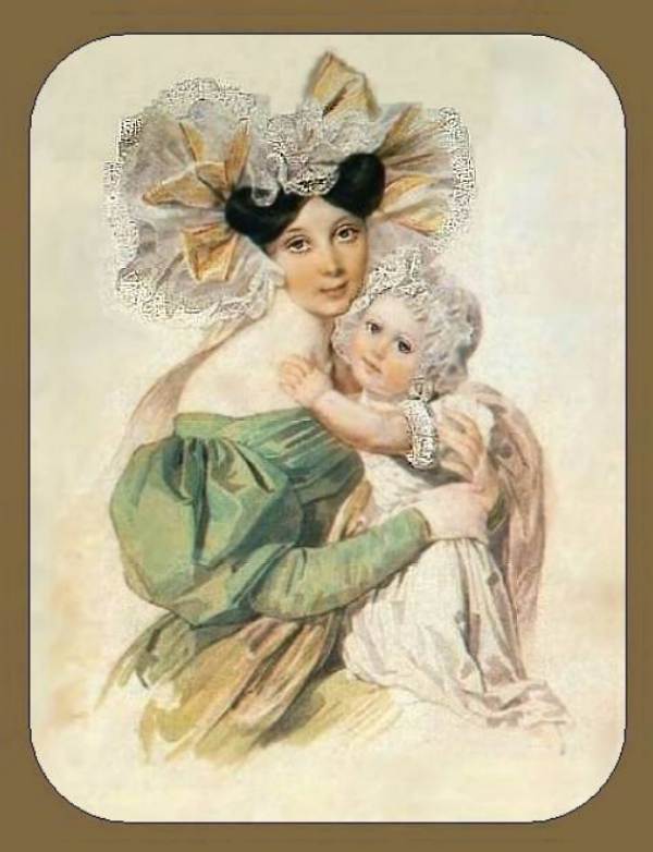 Портрет М.Т.Пашковой с дочерью Александрой