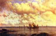 Парусники в заливе. 1860.