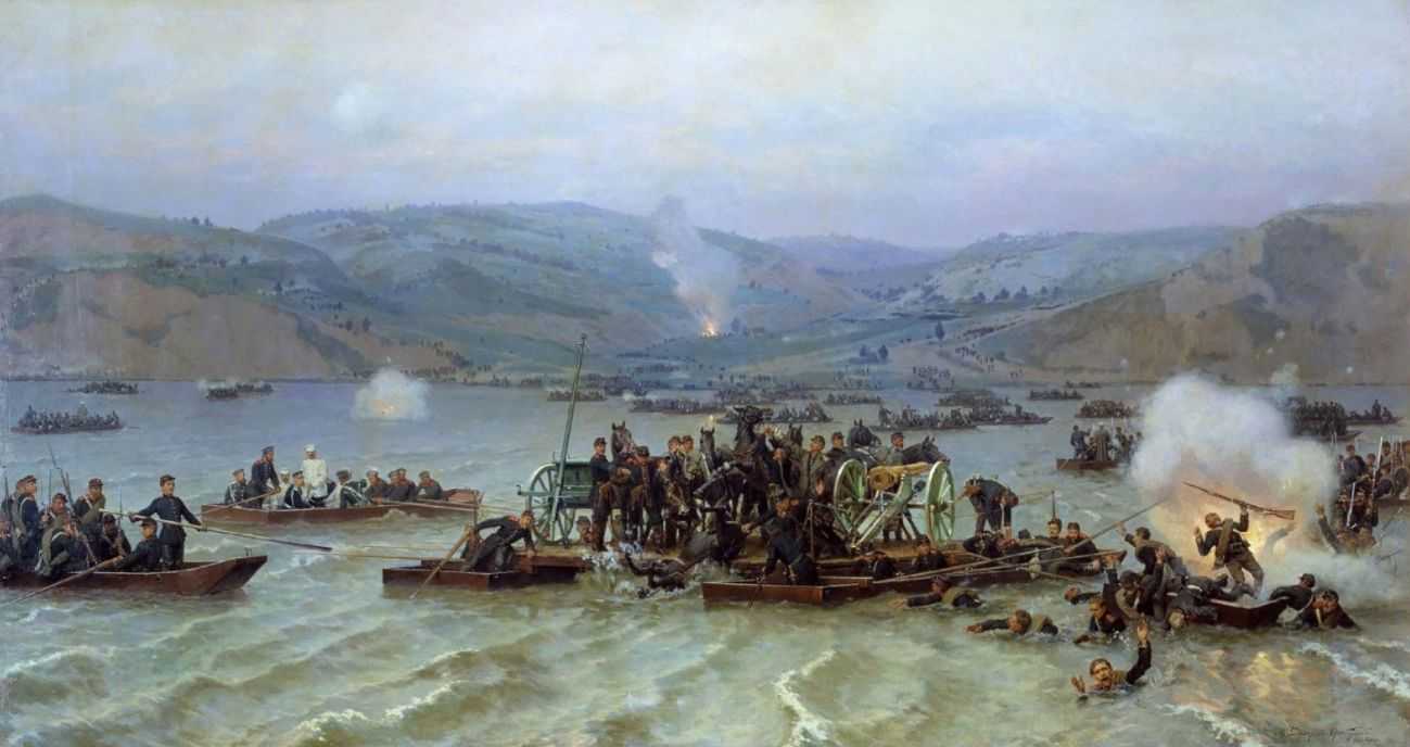 Переправа русской армии через Дунай у Зимницы 15 июня 1877 года. 1883