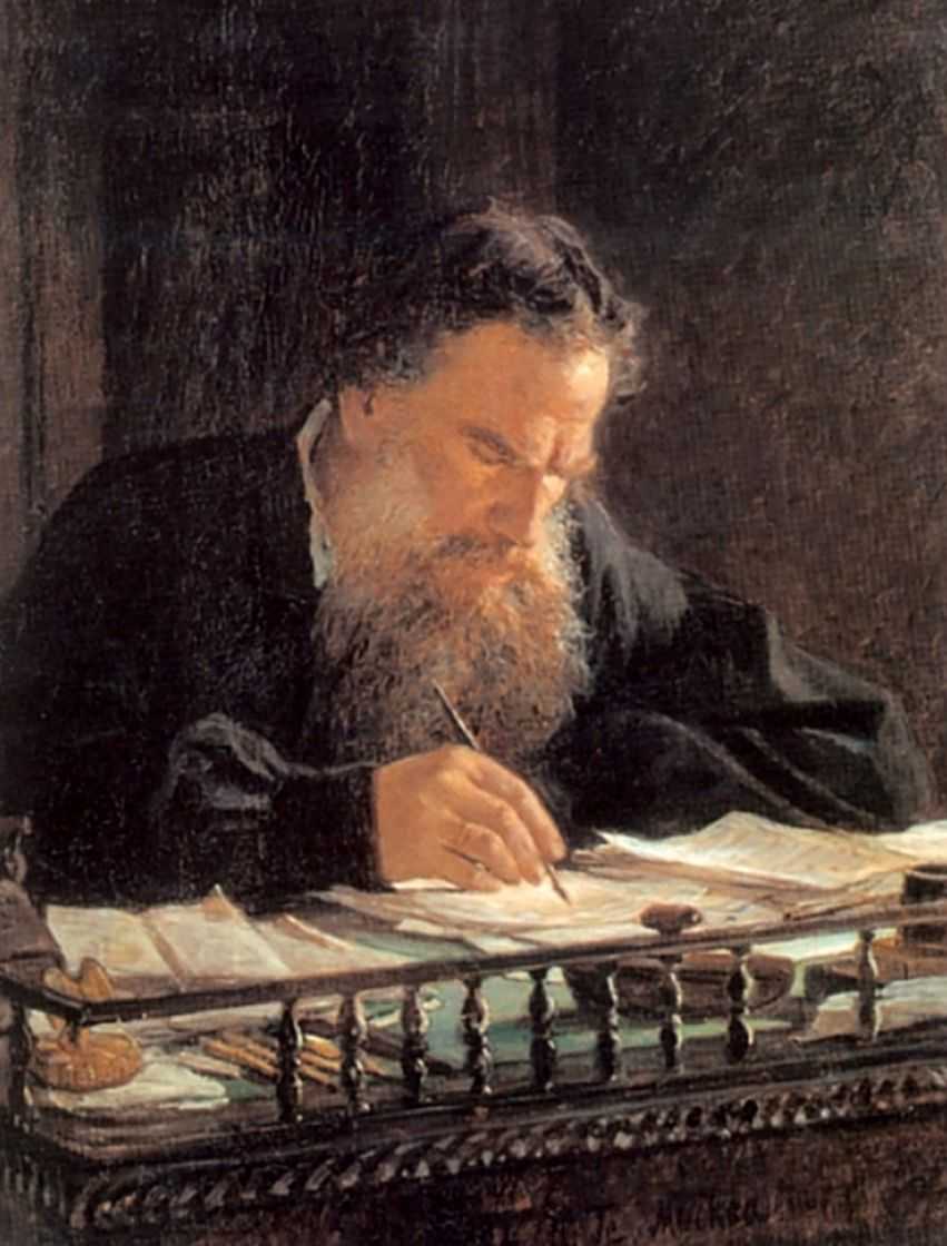 Портрет писателя Льва Николаевича Толстого.