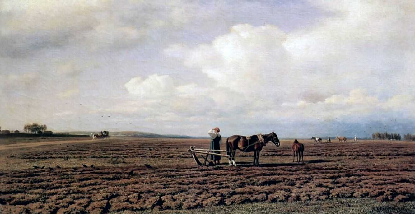 Коровы на водопое. 1879