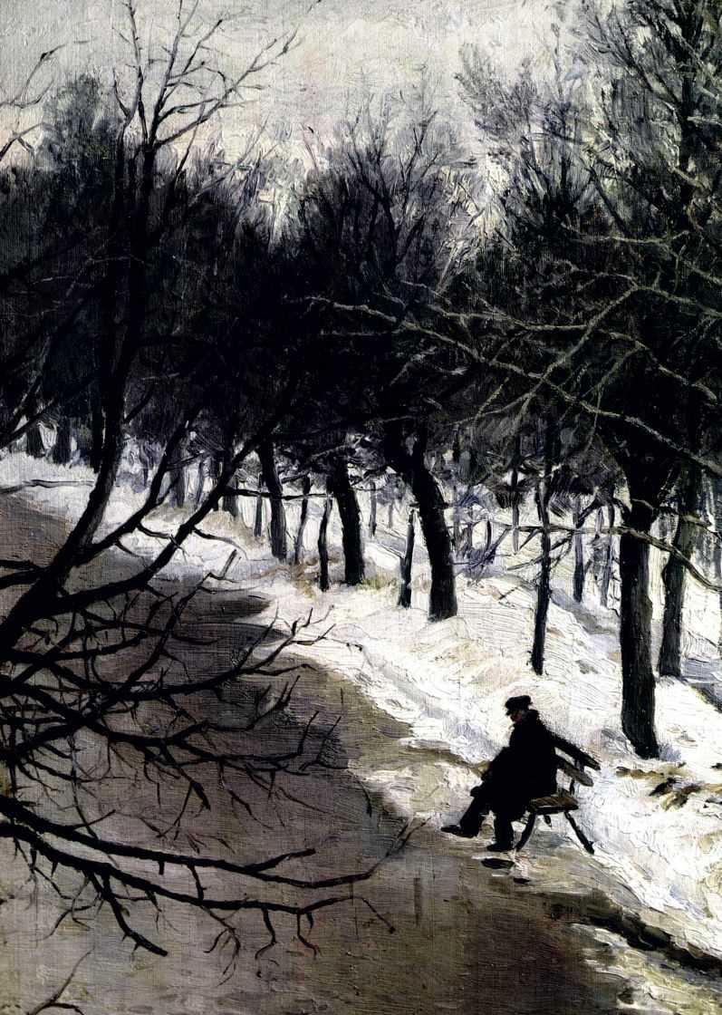 Зубовский бульвар зимою. 1885-1887