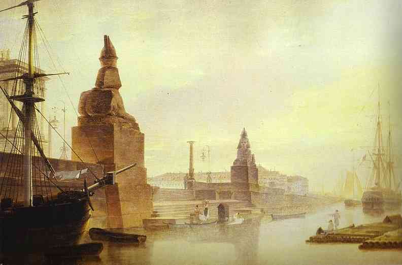 Набережная Невы у Академии художеств. 1835