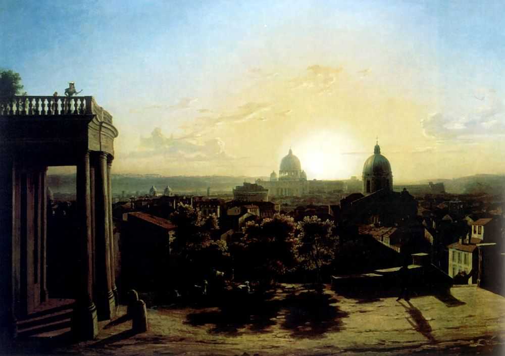 Закат в Риме. 1851